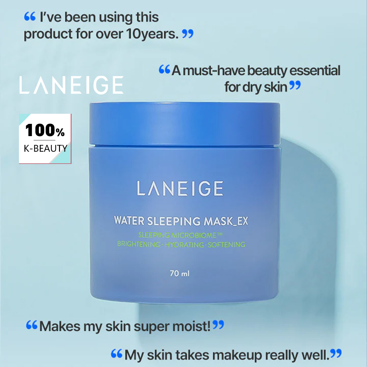 Luxury Skincare Mask - LANEIGE Water Sleeping Mask 70 мл,