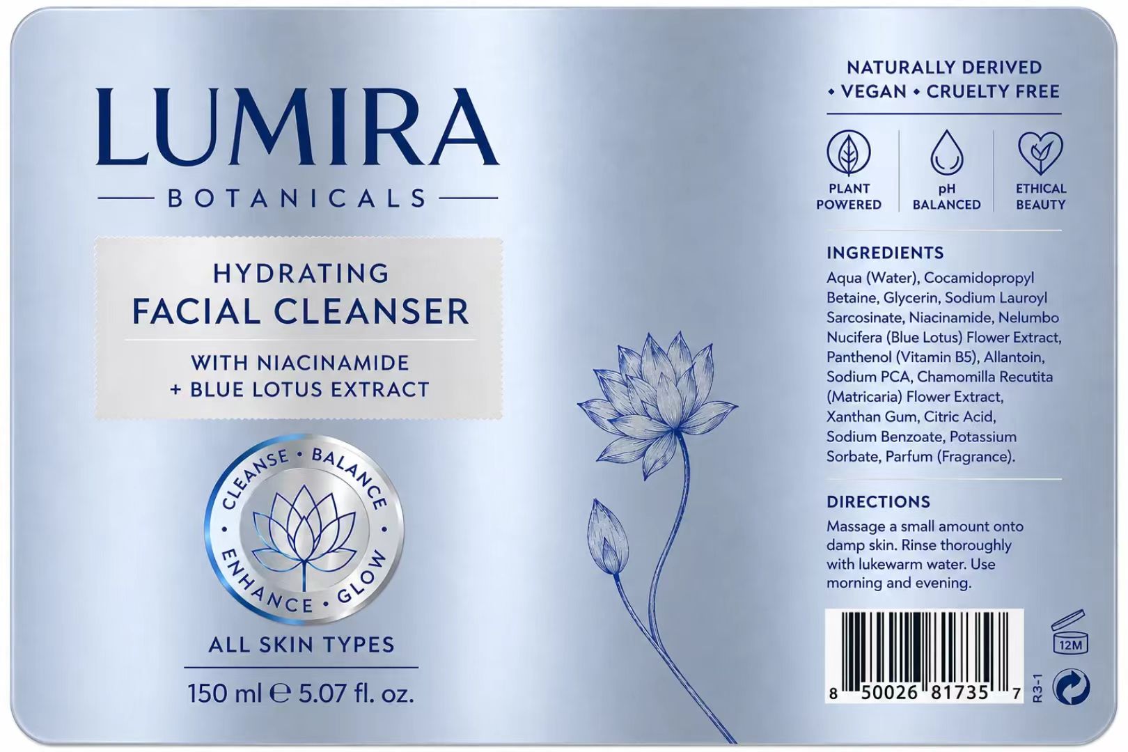 Индивидуальная роскошная синяя – обзор и цена Luxury Skincare Cleanser